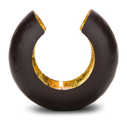 ROMINOX® Teelichtschale Sakrale, braun