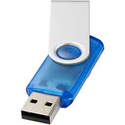 Rotate Transculent USB-Stick, blau, 2GB