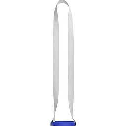ROTHERHAM. SET Lanyard SUBLIMATION Long II (20 mm) Duo aus recyceltem Polyester (100% rPET) mit Silikon-Becherhaltern, 303 - Blau
