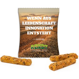 Rustini Vollkorn Sticks im Werbetütchen, 10 g, Verbundfolie weiß, inkl. Druck