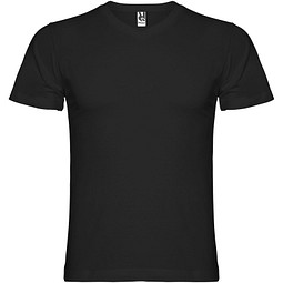 Samoyedo T-Shirt mit V-Ausschnitt für Herren, schwarz, 3XL