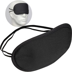 Schlaf- und Augenmaske, schwarz