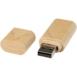 Schlüssel USB-Stick 2.0 aus Holz, hellbraun, 64GB