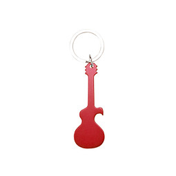 Schlüsselanhänger mit Flaschenöffner "Rockstar", rot