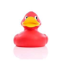 Schnabels® Bade-Ente Giant, 30 cm, rot