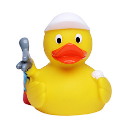 Schnabels® Bade-Ente Golfer, bunt