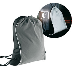 Schwarzwolf® outdoor Denison reflektierender Beutel-Rucksack 2 l, grau
