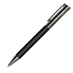 senator® Metall-Kugelschreiber Arctic schwarz, blaue Mine