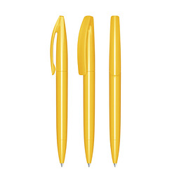 senator® Drehkugelschreiber Bridge Polished, blaue Mine, gelb 7408