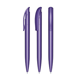 senator® Druckkugelschreiber Challenger Polished, blaue Mine, violett 267
