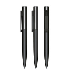 senator® Drehkugelschreiber Headliner Softtouch, blaue Mine, schwarz