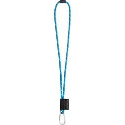 SET Lanyard NAUTIC Long (Ø 7 mm) mit 55 mm D-förmigem Karabiner und Ø 7 mm Sicherheitsverschluss, 304 - Hellblau