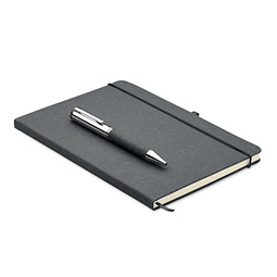 Set mit Notizbuch ELEGANOTE, Schwarz