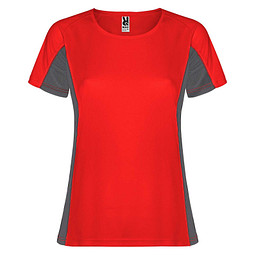 Shanghai Sport T-Shirt für Damen, rot / Dark Lead, S