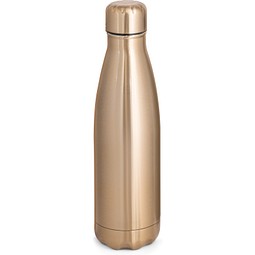 SHOW METALLIC. Edelstahlflasche 510 mL mit mattem Metallic-Finish, Satingold
