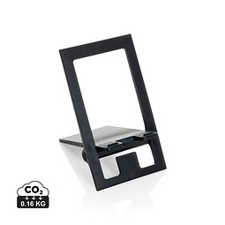 SnapStand faltbarer Telefonständer aus RCS recyceltem ABS, schwarz