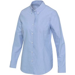 Sphene 165 g/m² Oxford Bluse, hellblau, XS