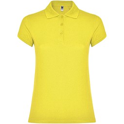 Star Poloshirt für Damen, gelb, S