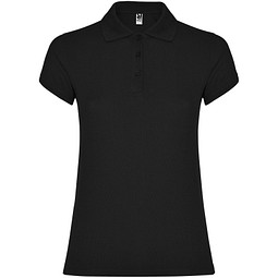 Star Poloshirt für Damen, schwarz, XL