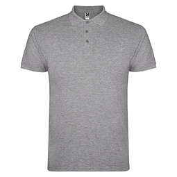 Star Poloshirt für Herren, Marl Grey, M