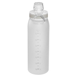 Stylische Tritantrinkflasche mit großen 900ml Inhalt mit Trinkskala und Siebeinsatz