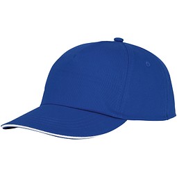 Styx Kappe mit 5 Segmenten und Sandwichschirm, blau