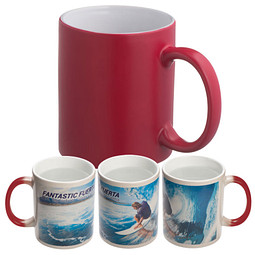 Sublimationstasse colour-changing Magic,rot