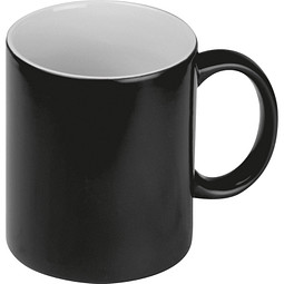 Sublimationstasse mit Effekt, 300 ml, schwarz