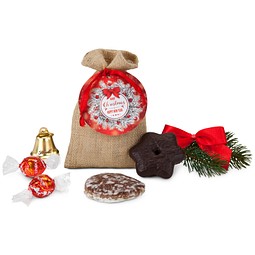 Süßes Weihnachtssäckchen