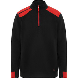 Farblich kombiniertes Sweatshirt Maverick, XL, schwarz/rot