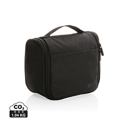 Benzi Kulturbeutel Groß Zum Aufhängen – Schwarz Mit Logo, 26x18x8 Cm, Polyester