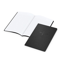 Geiger-Notes Tablet-Book A5 schwarz, Farbschnitt und Prägung in schwarz
