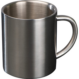 Tasse aus Metall, grau
