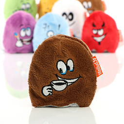 Minifeet® Displayreiniger Schmoozies, Teamgeist mit Anti-Stress-Funktion, braun