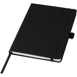 Thalaasa Hardcover Notizbuch aus Ozean Kunststoff, schwarz