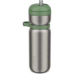 thermo-trinkflasche twist sport 600 ml - moss green, grün