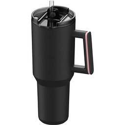 Thermobecher RETUMBLER-myKINGS CANYON 1200, schwarz, Ring hellmagenta