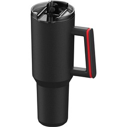Thermobecher RETUMBLER-myKINGS CANYON 900, schwarz, Ring rot