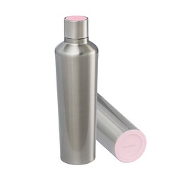 Thermotrinkflasche RETUMBLER-myDRINQEO 770, silber/rosa