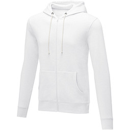 Theron Hoodie mit Reißverschluss für Herren, weiss, 5XL