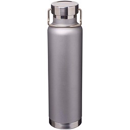 Thor 650 ml RCS-zertifizierte Kupfer-Vakuum Isolierflasche aus recyceltem Edelstahl, grau