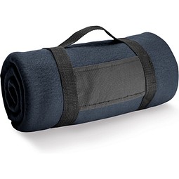 THORPE. Fleecedecke (180 g/m²) mit abnehmbarem Griff, Blau