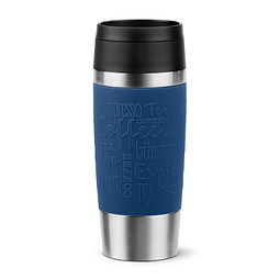 EMSA Travel Mug Isolierbecher Classic, 360 ml, dunkelblau