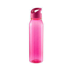 Trinkflasche Active Wave, 650 ml , RENEW, transparent-pink/pink
