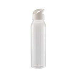 Trinkflasche Active Wave, 650 ml , RENEW, transparent/weiss