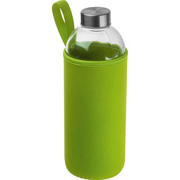 Trinkflasche mit Neoprensleeve 1,0 l, apfelgrün