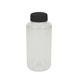 Trinkflasche Refresh, 700 ml, transparent/schwarz