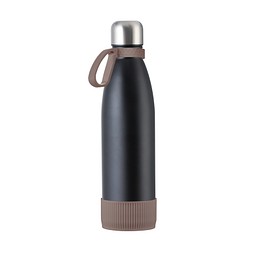 Trinkflasche RETUMBLER-myTOULON, schwarz/braun/braun