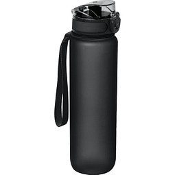 Tritan-Trinkflasche, 1 l, schwarz