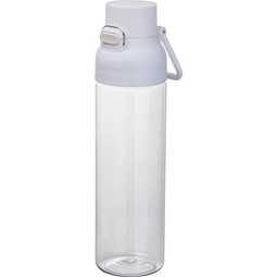 Tritan Trinkflasche transparent, 750ml MAX, weiß